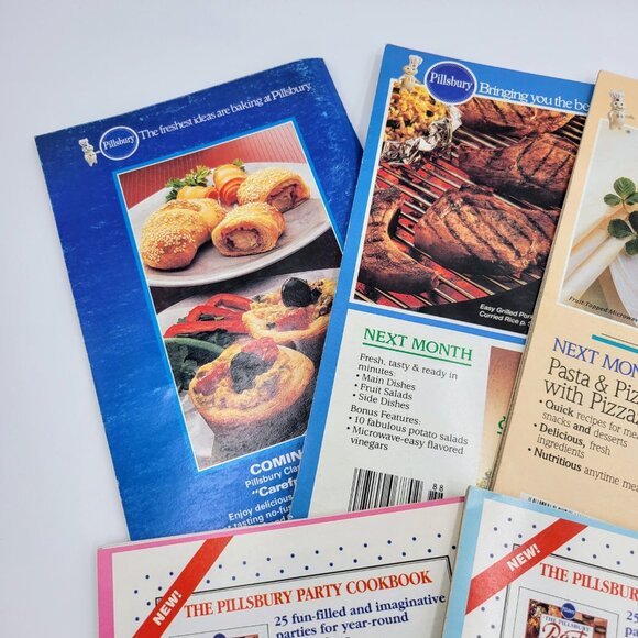 Pillsbury Cookbooks Lot Of 5 1988 1993 Bake-Off BBQ Party Summer Recipe Cooking - Picture 4 of 15